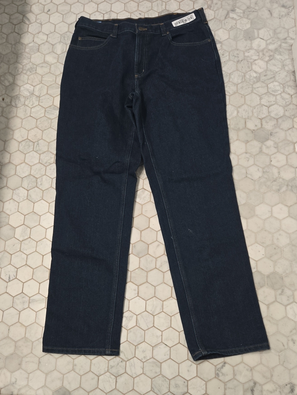 Carhartt Men's Straight-Leg Dark Indigo Jeans